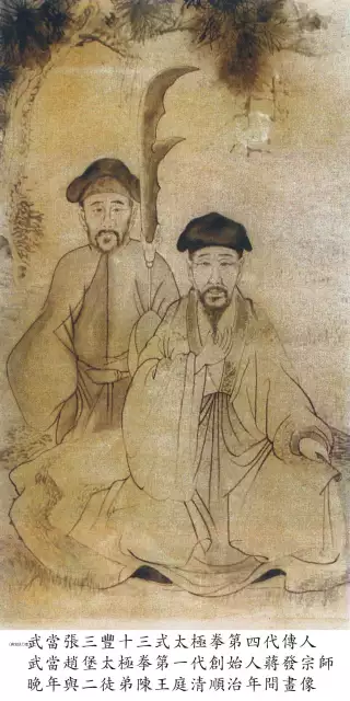 A tai chi egy régi kínai festményen